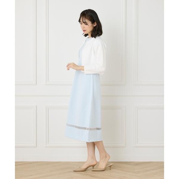 マーリエ ル カセット（Maglie le cassetto）/《M Maglie le cassetto》シアーラインニットワンピース