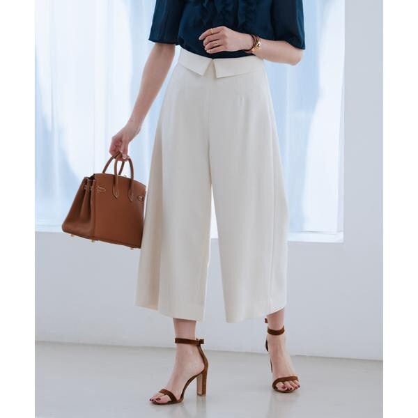 マーリエ ル カセット（Maglie le cassetto）/《大きいサイズ》ハイウエストリバースガウチョパンツ《M Maglie le cassetto×