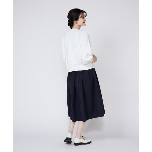 マーリエ ル カセット（Maglie le cassetto）/《大きいサイズ》フリルスリーブジップカーディガン