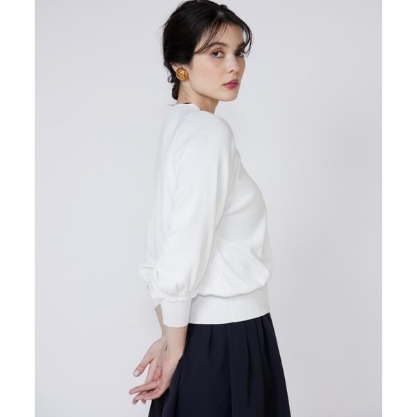 マーリエ ル カセット（Maglie le cassetto）/《大きいサイズ》フリルスリーブジップカーディガン