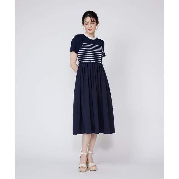 マーリエ ル カセット（Maglie le cassetto）/《WEB限定》リブドッキングワンピース