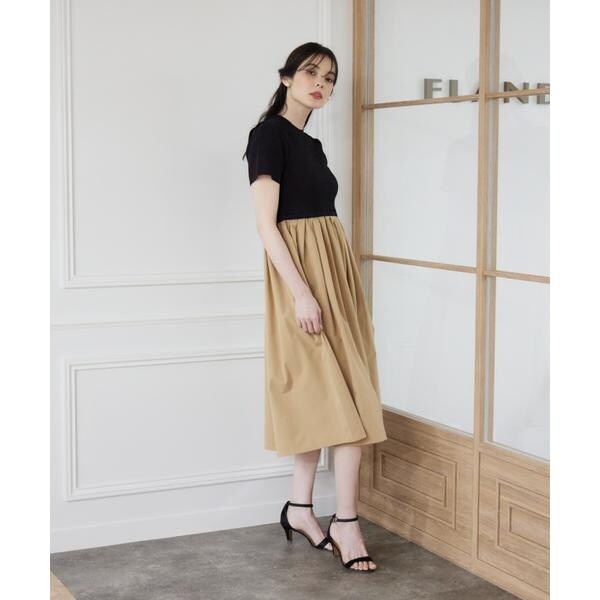 マーリエ ル カセット（Maglie le cassetto）/《WEB限定》リブドッキングワンピース