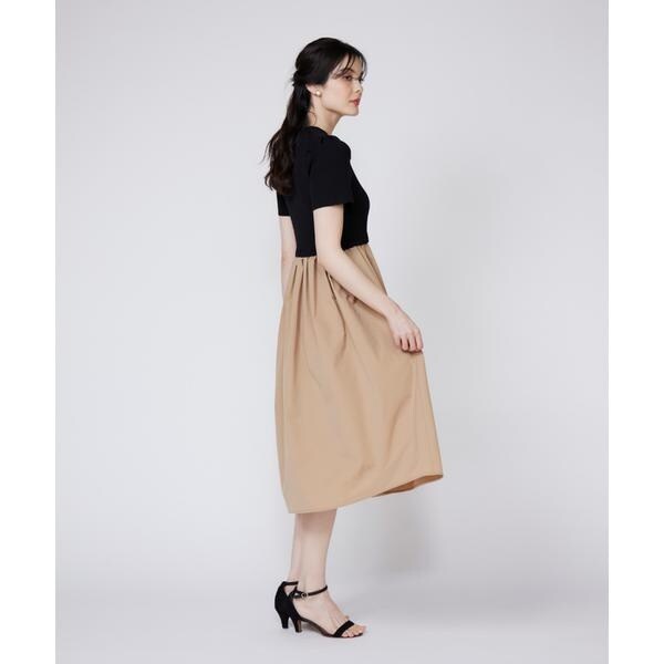 マーリエ ル カセット（Maglie le cassetto）/《WEB限定》リブドッキングワンピース