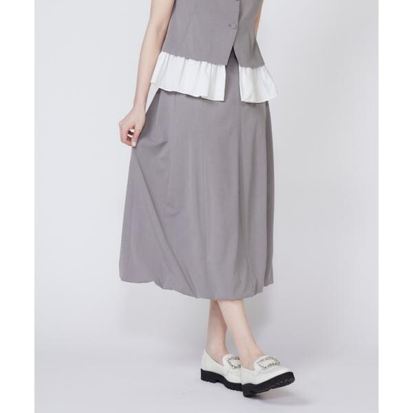 マーリエ ル カセット（Maglie le cassetto）/《プラスサイズ》セミバルーンスカート