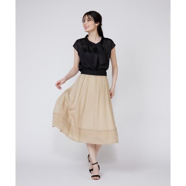 マーリエ ル カセット（Maglie le cassetto）/《大きいサイズ》アシンメトリーシアーカットソー