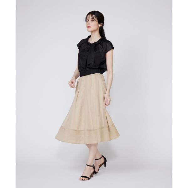 マーリエ ル カセット（Maglie le cassetto）/《大きいサイズ》アシンメトリーシアーカットソー