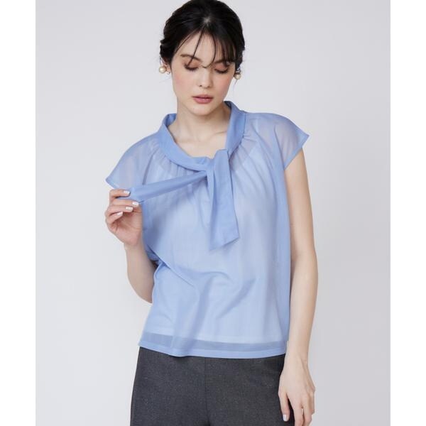 マーリエ ル カセット（Maglie le cassetto）/《大きいサイズ》アシンメトリーシアーカットソー