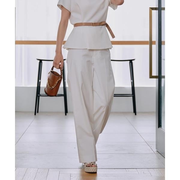 マーリエ ル カセット（Maglie le cassetto）/《M Maglie le cassetto×吉田理紗》快適セミワイドパンツ