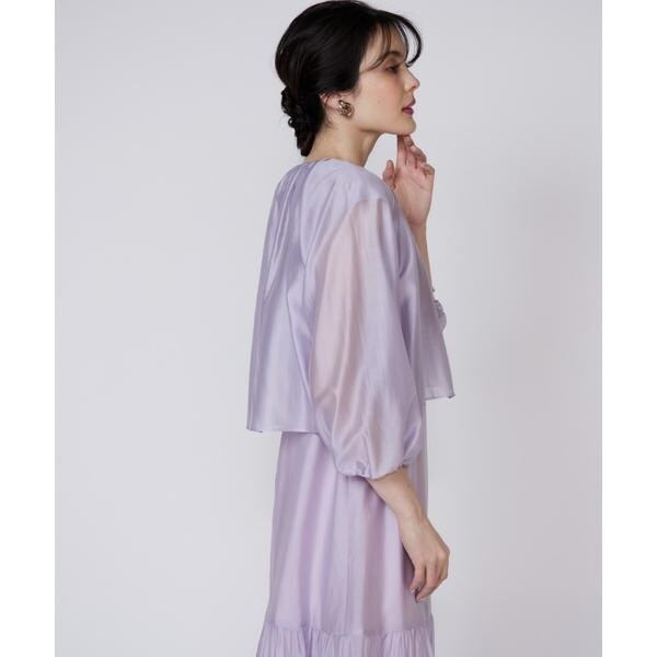 マーリエ ル カセット（Maglie le cassetto）/《プラスサイズ》シアーショートブラウス