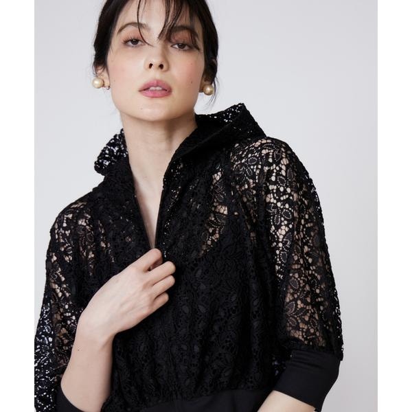 マーリエ ル カセット（Maglie le cassetto）/《大きいサイズ》レースパーカー