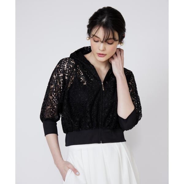 マーリエ ル カセット（Maglie le cassetto）/《大きいサイズ》レースパーカー