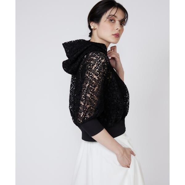 マーリエ ル カセット（Maglie le cassetto）/《大きいサイズ》レースパーカー