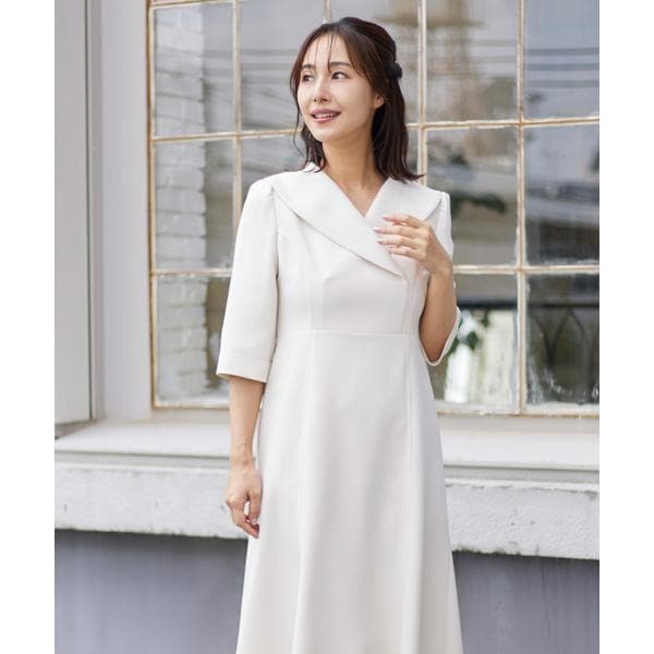 マーリエ ル カセット（Maglie le cassetto）/《M Maglie le cassetto》ショールカラーワンピース