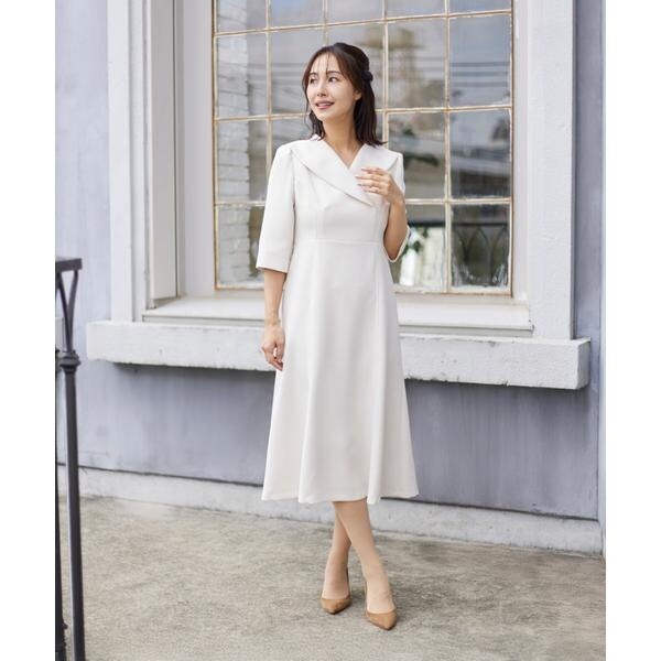 マーリエ ル カセット（Maglie le cassetto）/《M Maglie le cassetto》ショールカラーワンピース