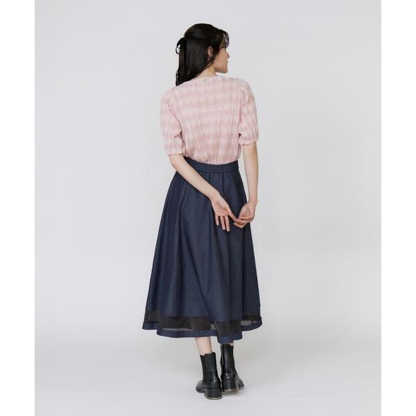 マーリエ ル カセット（Maglie le cassetto）/《フランドル45周年限定コレクション》シアードッキングデニムスカート