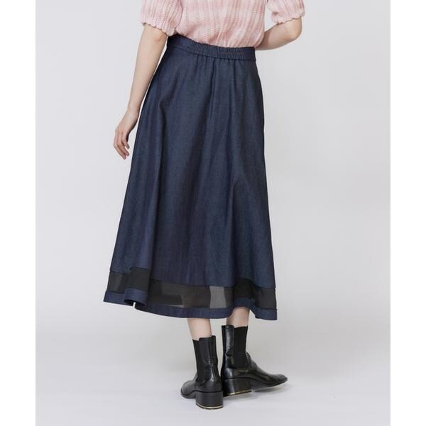マーリエ ル カセット（Maglie le cassetto）/《フランドル45周年限定コレクション》シアードッキングデニムスカート