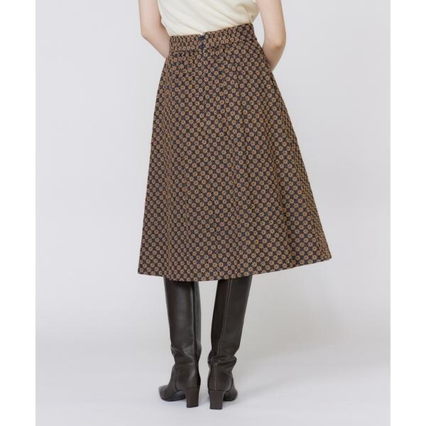 マーリエ ル カセット（Maglie le cassetto）/《大きいサイズ》フラワー刺繍デニムスカート《M Maglie le cassetto》