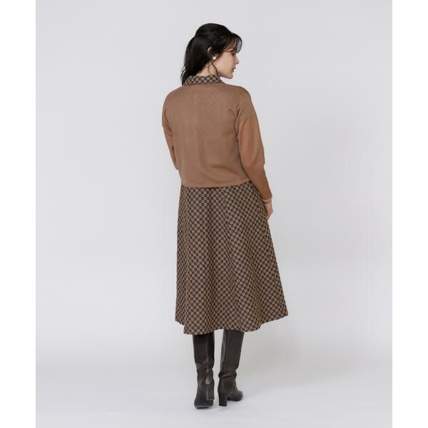 マーリエ ル カセット（Maglie le cassetto）/《大きいサイズ》ブレード付きシアーカーディガン