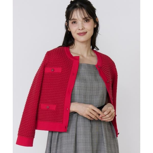 マーリエ ル カセット（Maglie le cassetto）/《大きいサイズ》バルキーニットジャケット