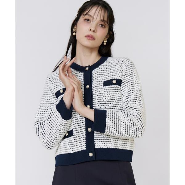 マーリエ ル カセット（Maglie le cassetto）/《大きいサイズ》バルキーニットジャケット