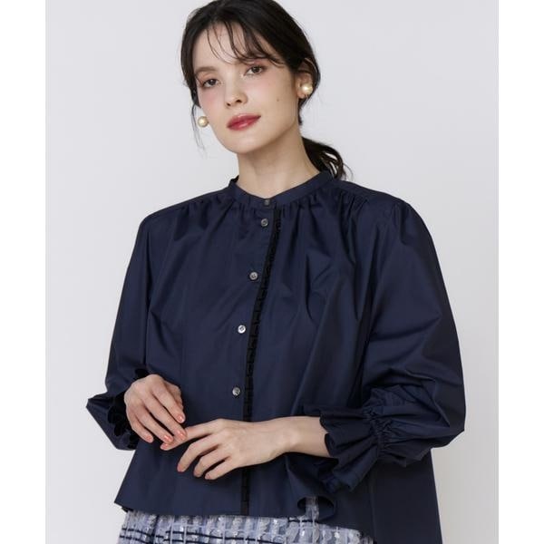 マーリエ ル カセット（Maglie le cassetto）/配色フリルショート丈