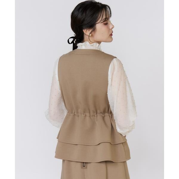 マーリエ ル カセット（Maglie le cassetto）/《美人百花9月号掲載》《フランドル45周年限定コレクション》ペプラムビ