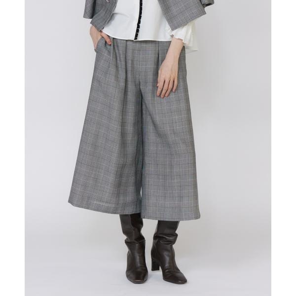 マーリエ ル カセット（Maglie le cassetto）/グレンチェックスカンツ