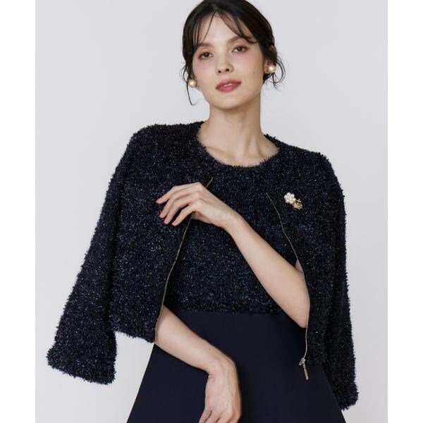 マーリエ ル カセット（Maglie le cassetto）/《フランドル45周年限定コレクション》シャギーラメニットジャケット《M