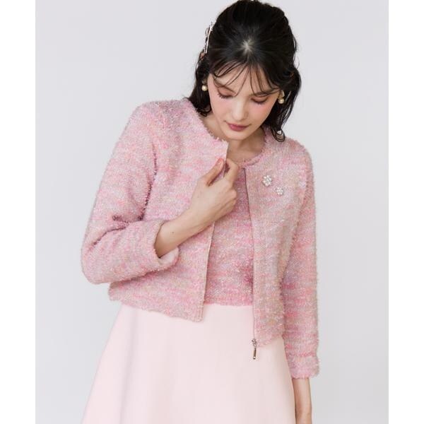 マーリエ ル カセット（Maglie le cassetto）/《フランドル45周年限定コレクション》シャギーラメニットジャケット《M