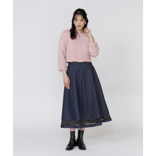 マーリエ ル カセット（Maglie le cassetto）/《フランドル45周年限定コレクション》シャギーラメニットジャケット《M