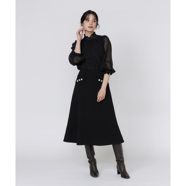 マーリエ ル カセット（Maglie le cassetto）/《フランドル45周年限定コレクション》《大きいサイズ》ビジューフレア