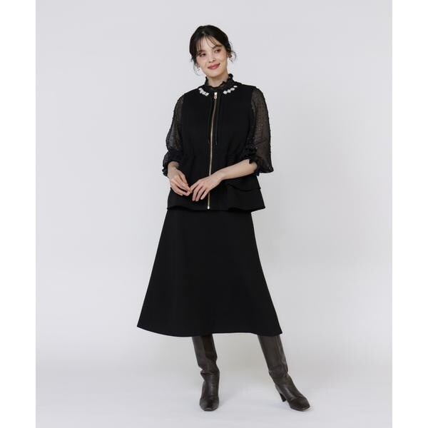 マーリエ ル カセット（Maglie le cassetto）/《フランドル45周年限定コレクション》《大きいサイズ》ビジューフレア