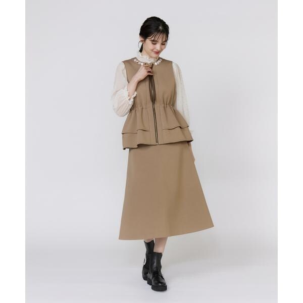 マーリエ ル カセット（Maglie le cassetto）/《フランドル45周年限定コレクション》《大きいサイズ》ペプラムビジュ