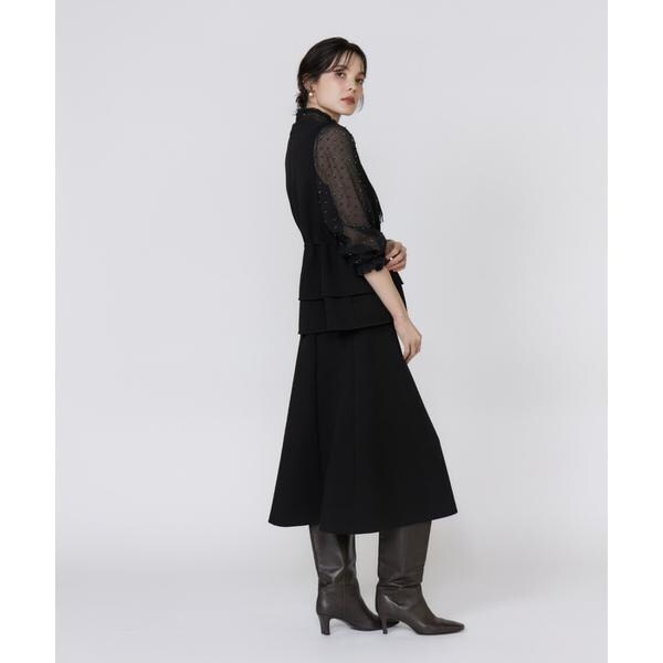 マーリエ ル カセット（Maglie le cassetto）/《フランドル45周年限定コレクション》《大きいサイズ》ペプラムビジュ