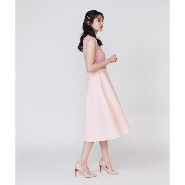 マーリエ ル カセット（Maglie le cassetto）/《フランドル45周年限定コレクション》シャギーラメドッキングワンピー