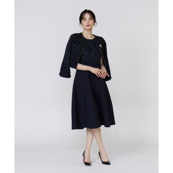 マーリエ ル カセット（Maglie le cassetto）/《フランドル45周年限定コレクション》シャギーラメドッキングワンピー