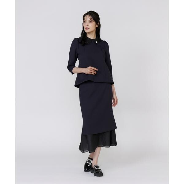 マーリエ ル カセット（Maglie le cassetto）/《M Maglie le cassetto》シアー付け衿ブラウス