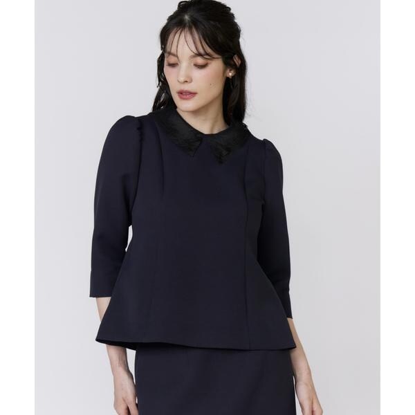 マーリエ ル カセット（Maglie le cassetto）/《M Maglie le cassetto》シアー付け衿ブラウス