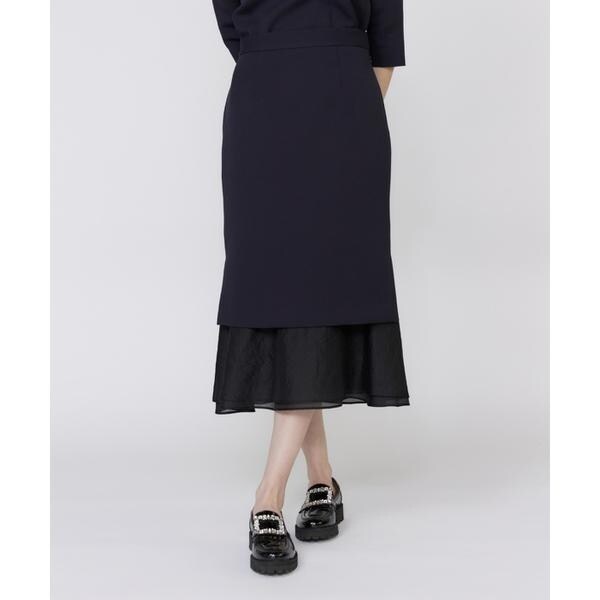 マーリエ ル カセット（Maglie le cassetto）/《M Maglie le cassetto》シアーヘムマーメイドスカート