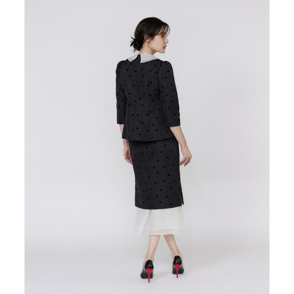 マーリエ ル カセット（Maglie le cassetto）/《M Maglie le cassetto》ドットフロッキーシアーヘムマーメイドスカート