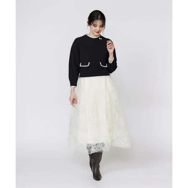 マーリエ ル カセット（Maglie le cassetto）/《大きいサイズ》コンパクトクルーネックニット