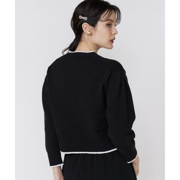 マーリエ ル カセット（Maglie le cassetto）/《大きいサイズ》コンパクトクルーネックニット