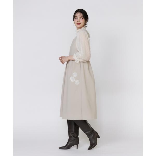 マーリエ ル カセット（Maglie le cassetto）/《フランドル45周年限定コレクション》フラワーモチーフワンピース《M Mag