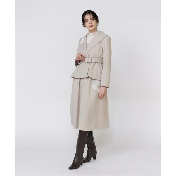 マーリエ ル カセット（Maglie le cassetto）/《フランドル45周年限定コレクション》フラワーモチーフジャケット《M Mag