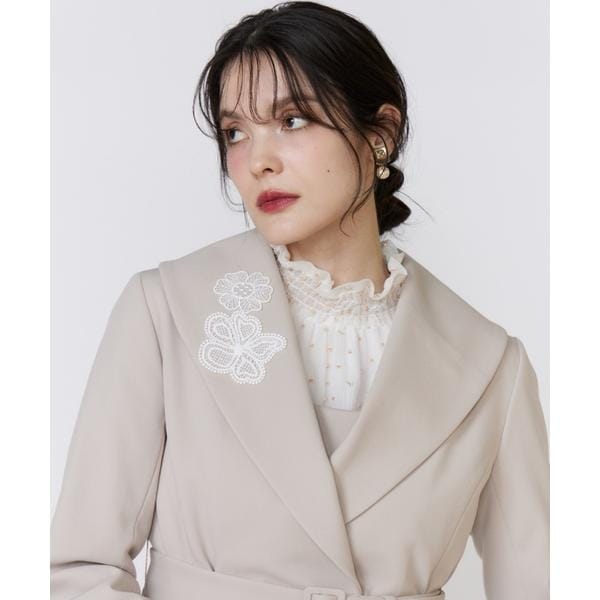 マーリエ ル カセット（Maglie le cassetto）/《フランドル45周年限定コレクション》フラワーモチーフジャケット《M Mag