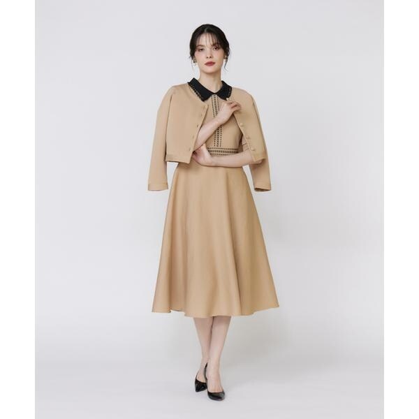 マーリエ ル カセット（Maglie le cassetto）/《M Maglie le cassetto》レース衿ニットワンピース