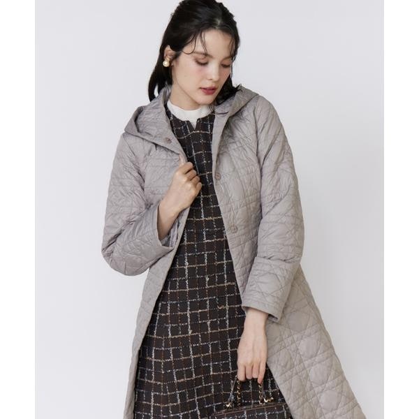 マーリエ ル カセット（Maglie le cassetto）/《フランドル45周年限定コレクション》幾何学キルティングフーディコー