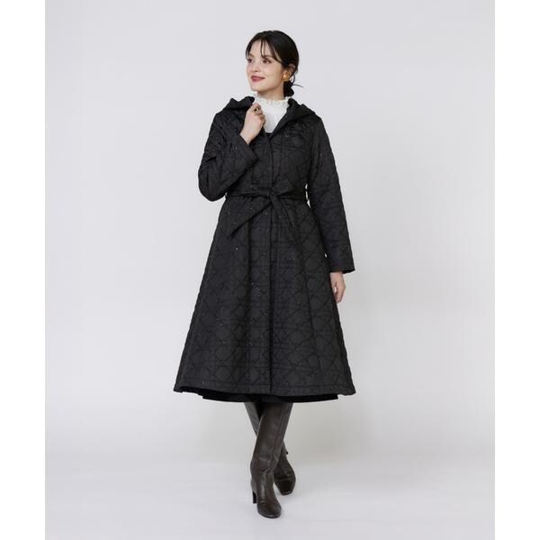 マーリエ ル カセット（Maglie le cassetto）/《フランドル45周年限定コレクション》幾何学キルティングフーディコー