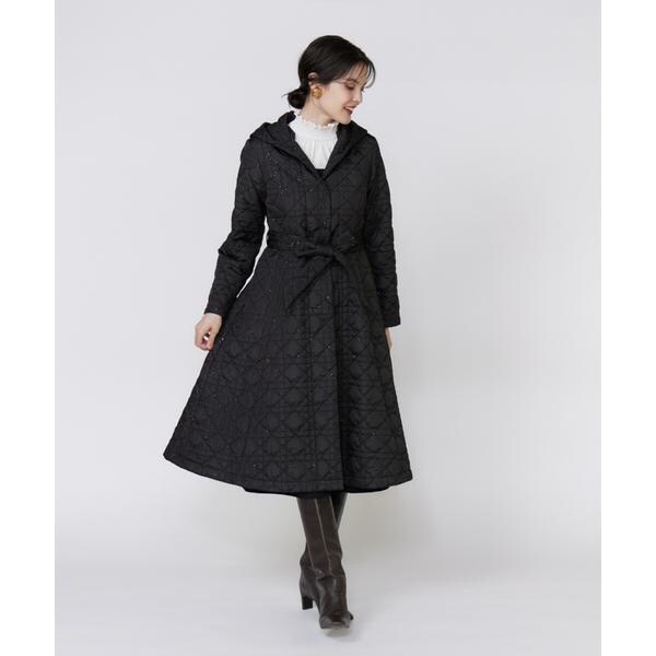 マーリエ ル カセット（Maglie le cassetto）/《フランドル45周年限定コレクション》幾何学キルティングフーディコー