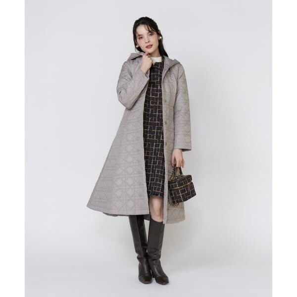 マーリエ ル カセット（Maglie le cassetto）/《フランドル45周年限定コレクション》幾何学キルティングフーディコー